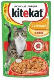 Паучи для кошек Kitekat с курицей в желе 0,1 кг.