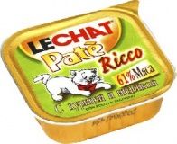 Консервы для кошек Lechat с курица и индейка 0,1 кг.